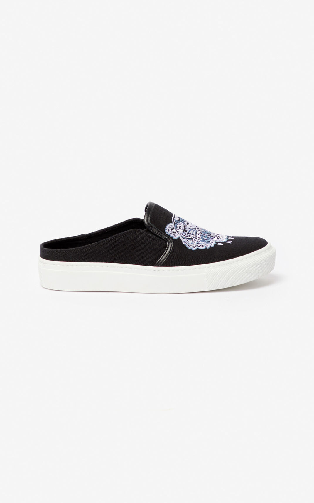 Kenzo K Skate Tiger slip on παντόφλεσ γυναικεια μαυρα | GR954896